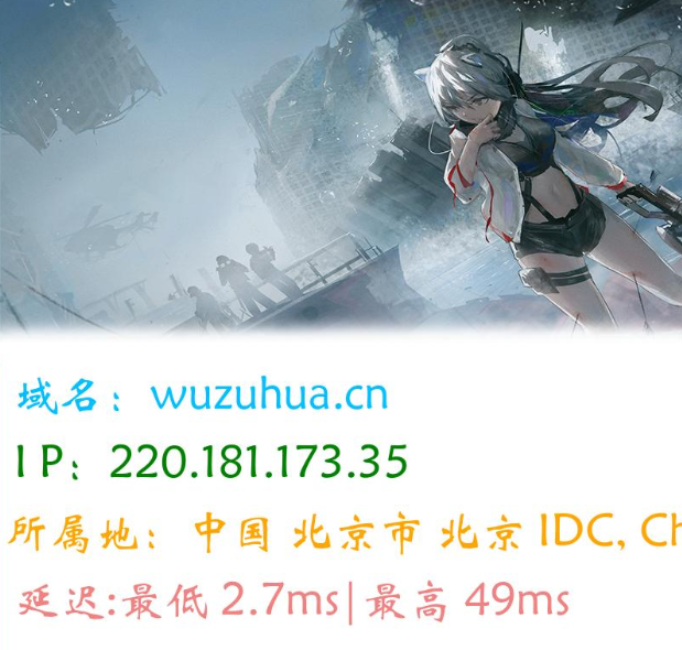 在线图片版 Ping 接口 PHP 源码 可视化 API 接口源码-空木白博客